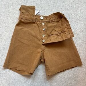 Jesse Kamm Tan Button-Up Shorts